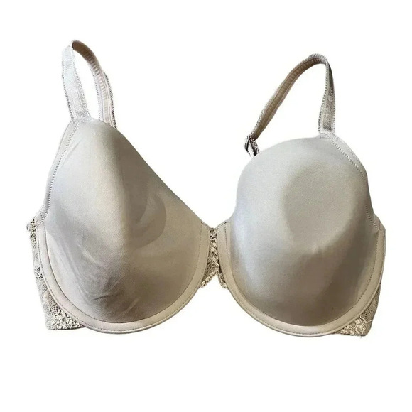 Wacoal Women's Lace T-Shirt Bra Beige Size 32DDD Seamless Padded - Picture 1 of 7